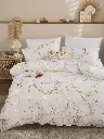Luxury Gold Marble Texture Foil-Style Duvet Cover Set